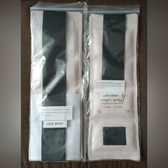 The Cuff Ankle Weights - Set of Two Cuff Weight, 2lb each White with Bla… - Picture 10 of 11